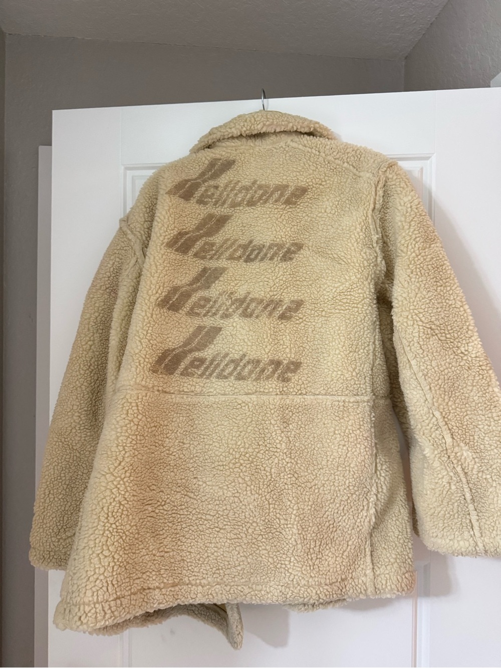 WELL DONE Teddy Bear Sherpa Fleece Jacket – Cream